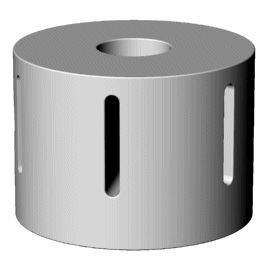 Ultrasonic horn -- cylindrical, unoptimized